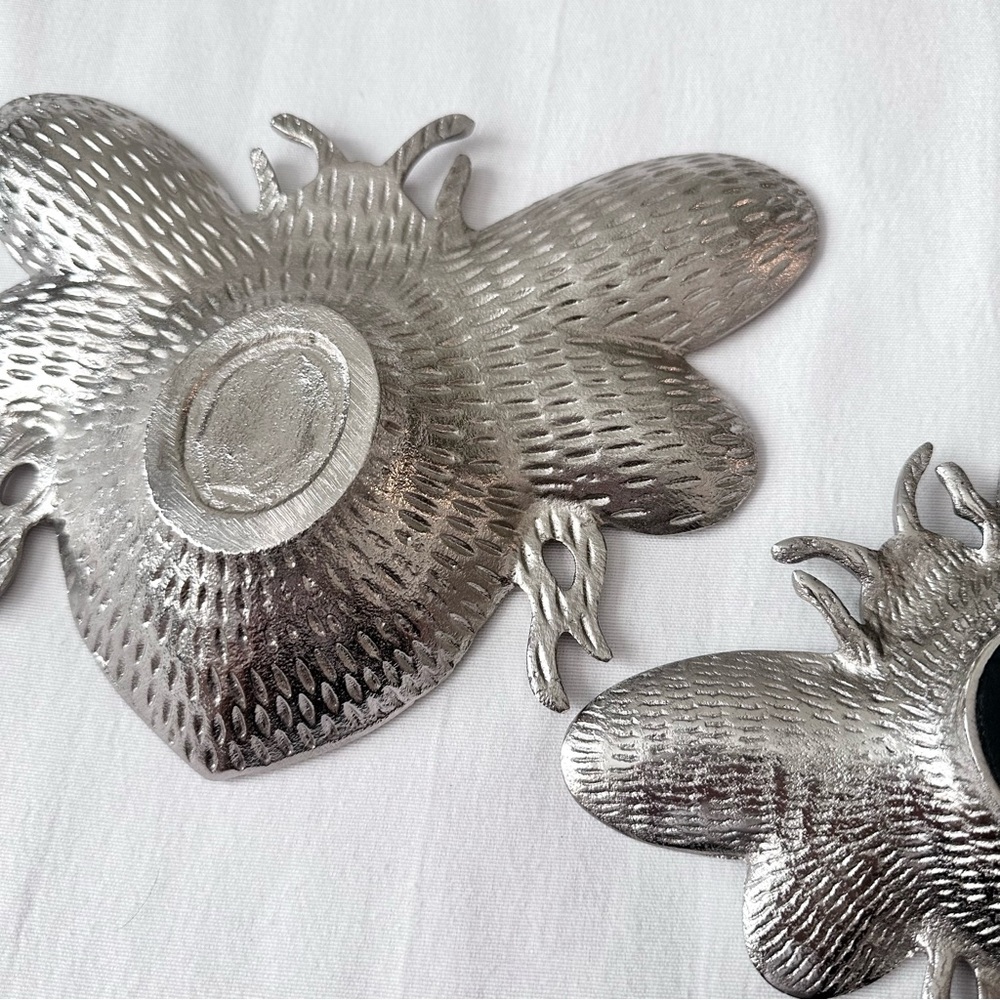 Silver Bumble Bee Trinket Dishes - Picture 3 of 9